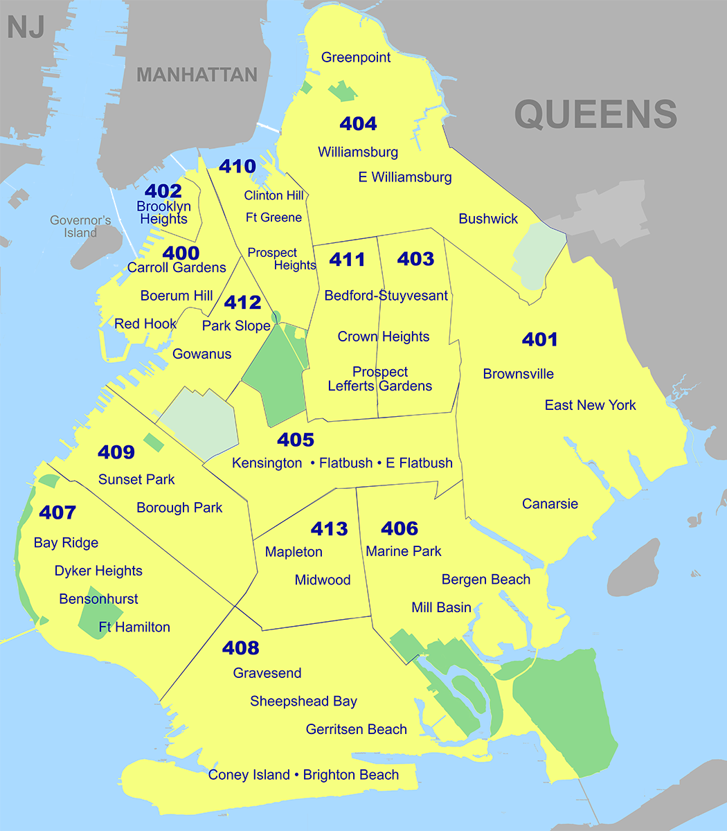 Map Of Brooklyn Zip Codes Time Zones Map - vrogue.co