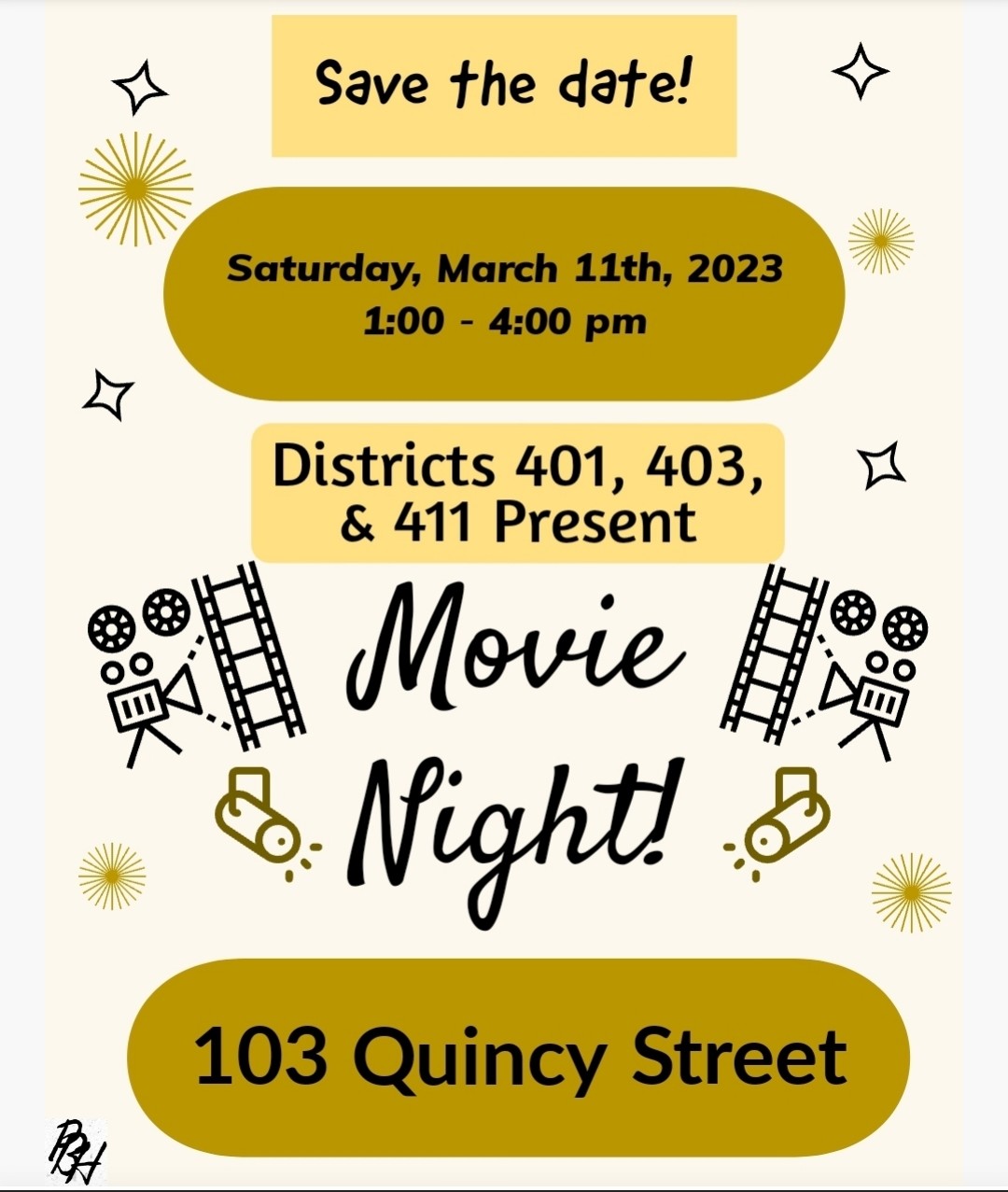 Districts 401, 403 and 411 Present: Movie Afternoon!