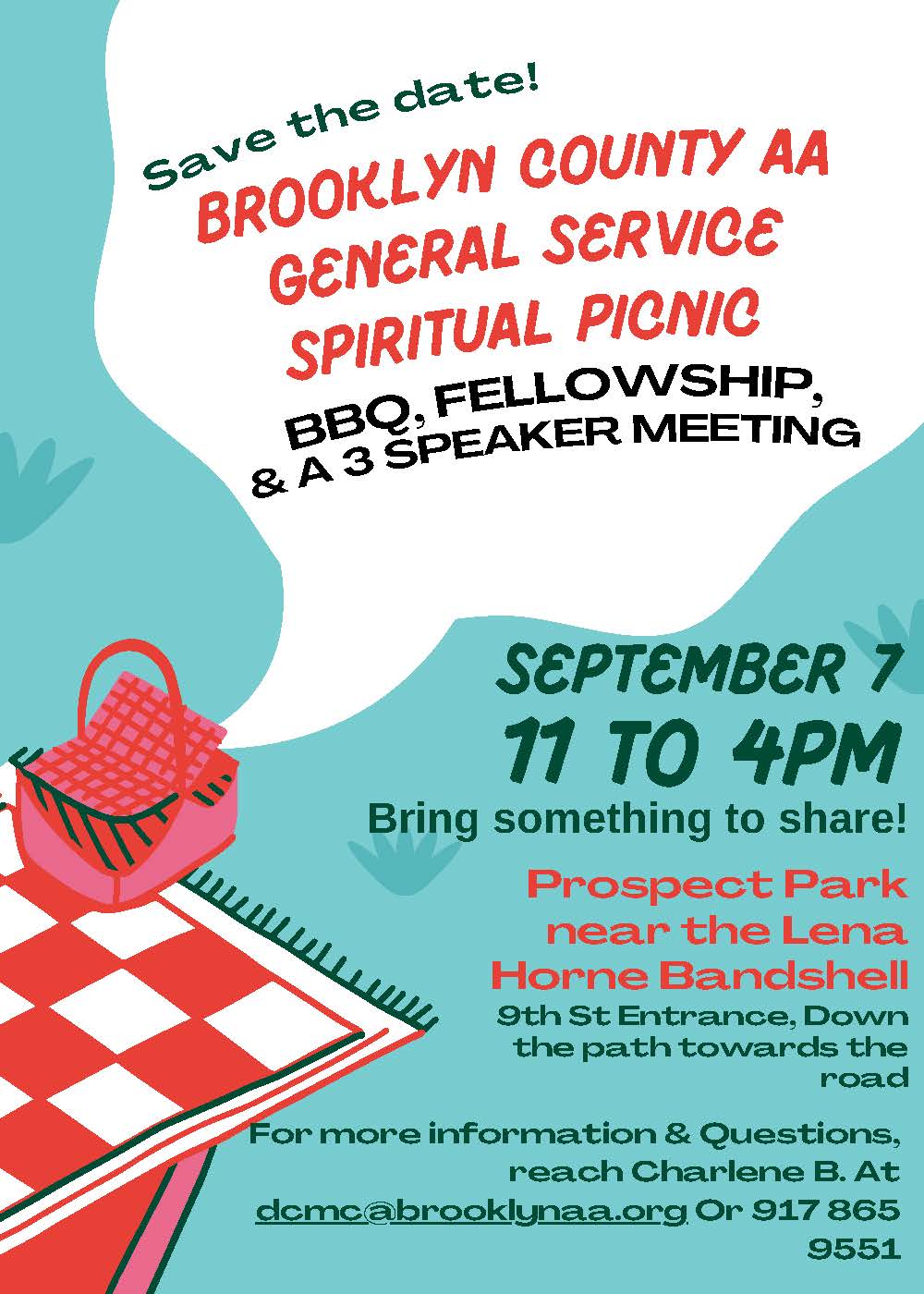 Brooklyn County AA Spiritual Picnic @ Prospect Park